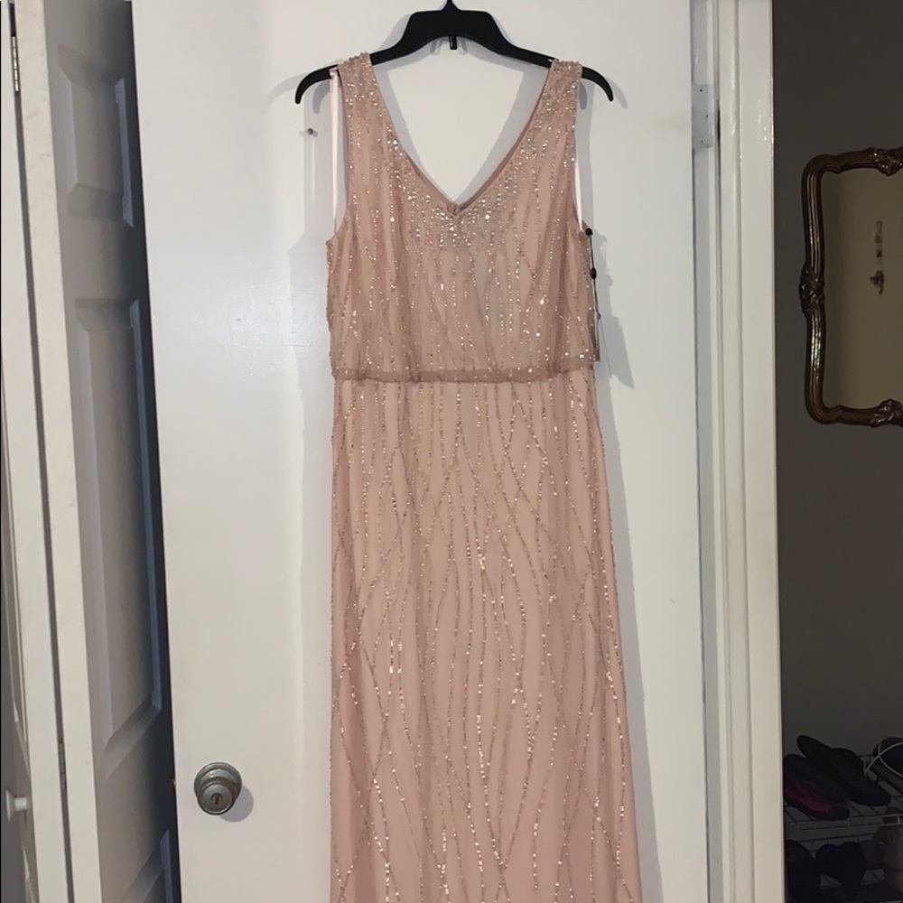 Blush pink/beaded dress